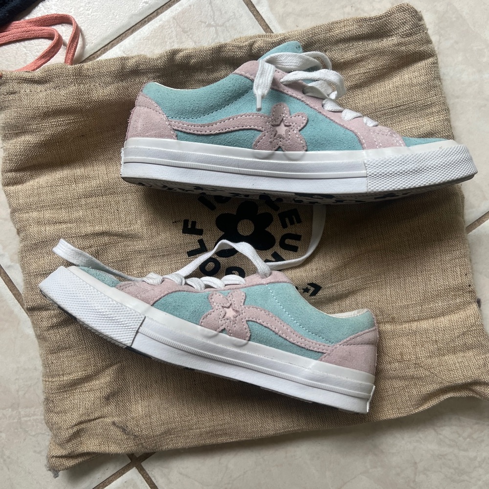 GOLF WANG pink and blue le fleurs shoes sneakers